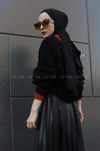 Modalamelif Düğmeli Selanik Hırka Siyah