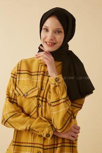 Modalamelif Siyah Keten Şal