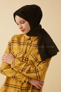 Modalamelif Siyah Keten Şal