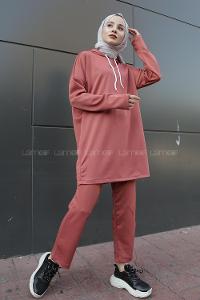 Modalamelif Sucuba Kapşonlu Takım  Gül