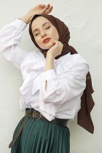 Modalamelif Acı Kahve Krınkıl Medine İpeği Şal