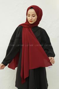 Modalamelif Bordo Krınkıl Medine İpeği Şal