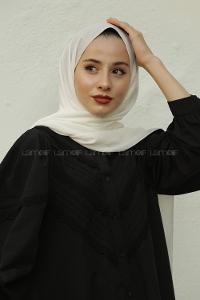 Modalamelif Ekru Krınkıl Medine İpeği Şal