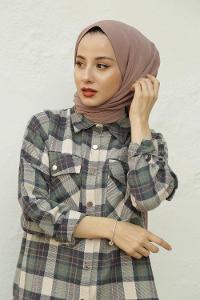 Modalamelif Küllü Kahve Krınkıl Medine İpeği Şal