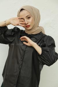 Modalamelif Toprak Rengi Krınkıl Medine İpeği Şal