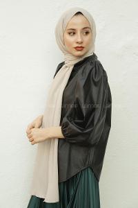 Modalamelif Vizonrengi Krınkıl Medine İpeği Şal