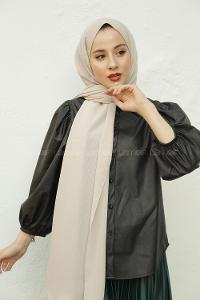 Modalamelif Vizonrengi Krınkıl Medine İpeği Şal