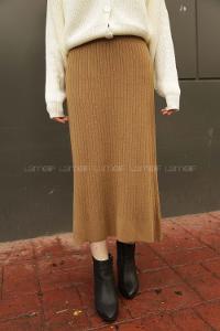 Modalamelif Fitilli Etek Taba