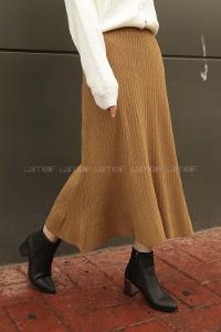 Modalamelif Fitilli Etek Taba