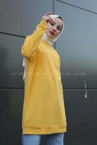 Modalamelif Düz Renk Sweat Sarı