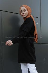 Modalamelif Düz Renk Sweat Siyah