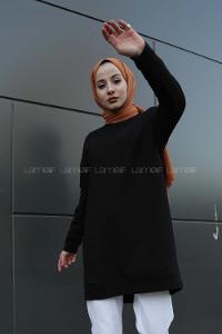 Modalamelif Düz Renk Sweat Siyah