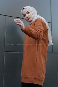 Modalamelif Düz Renk Sweat Taba