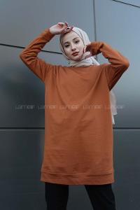 Modalamelif Düz Renk Sweat Taba