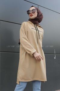Modalamelif Sütlü Kahve Some Days Sweat Tunik