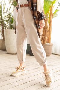 Lamelif Balon Model Bol Mom Jean Bej