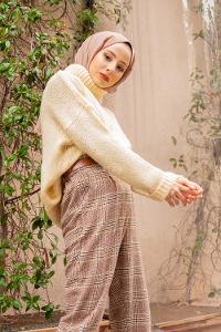 Modalamelif Balıkçı Yaka T Kol Kazak Kemik