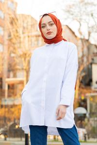 Modalamelif Boyfirend Gömlek Ekru