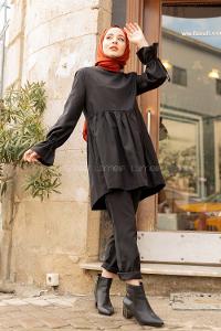 Modalamelif Kol Bağlamlı İkili Takım Siyah