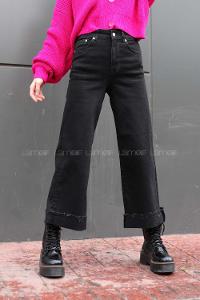 Modalamelif Bol Paça Jean Siyah