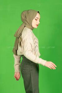 Modalamelif  Yarım Balıkçı Yaka Kazak Taş