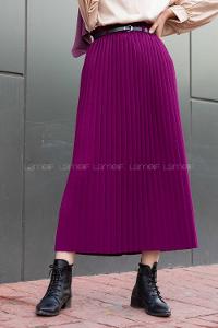 Modalamelif Kemerli Mira Etek Mürdüm