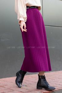 Modalamelif Kemerli Mira Etek Mürdüm