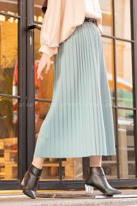 Modalamelif Kemerli Mira Etek Mint Yeşili