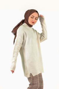 Modalamelif Ekru Örgü Kazak