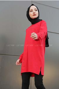 Modalamelif A Better Baskılı Sweatshirt Kırmızı