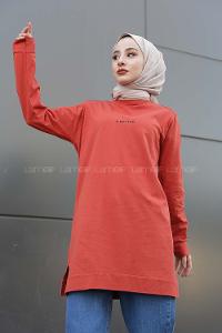 Modalamelif A Better Baskılı Sweatshirt Taba