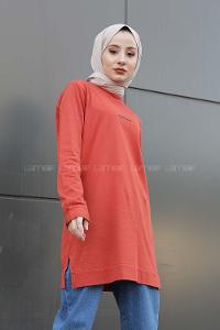 Modalamelif A Better Baskılı Sweatshirt Taba