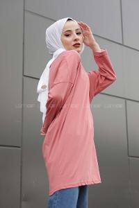 Modalamelif Friends Yazı Baskılı Sweat Gül