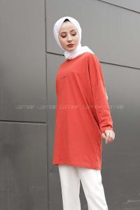 Modalamelif Friends Yazı Baskılı Sweat Kiremit