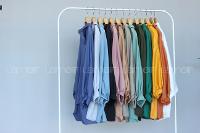 Modalamelif Yarasa Kol Gömlek Yaka Bluz Asker Yeşili