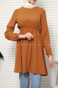 Modalamelif Bel Büzgülü Prenses Model Taba