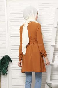 Modalamelif Bel Büzgülü Prenses Model Taba