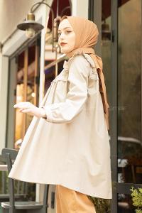 Mink Normal Neck Cotton Fabric Unprinted Tunic