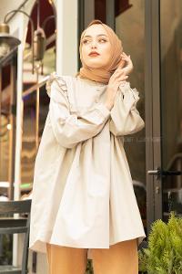 Mink Normal Neck Cotton Fabric Unprinted Tunic