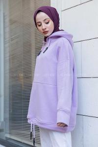 Modalamelif  Berendıne Z Üç İplik Sweat Lila