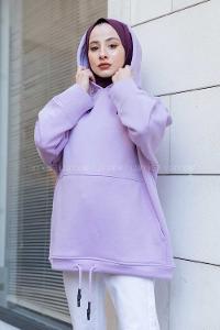 Modalamelif  Berendıne Z Üç İplik Sweat Lila