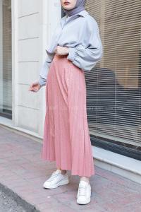 Modalamelif Nadya Desen Piliseli Etek Pudra