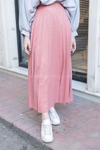 Modalamelif Nadya Desen Piliseli Etek Pudra