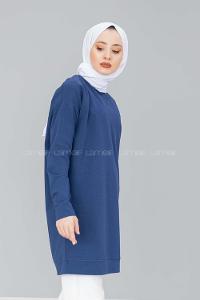 Modalamelif Düz Renk Sweat İndigo