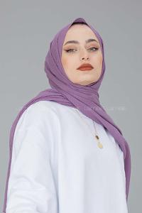 Modalamelif Lila Pamuk Crash Şal