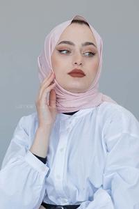 Modalamelif Pudra Keten Pamuk Şal