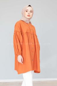 Modalamelif Hakim Yaka Gömlek Kiremit