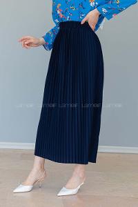 Modalamelif Kemerli Mira Etek Lacivert