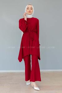 Modalamelif Kol Bağlamalı İspanyol Takım Bordo