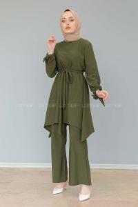 Modalamelif Kol Bağlamalı İspanyol Takım Haki